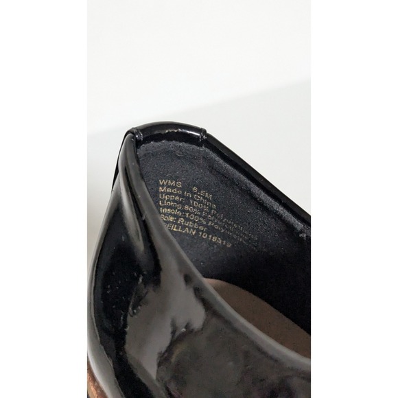 Aldo Women's Ereillan Oxfords Black Size 6.5M Faux Patent Leather Lace Ups - Picture 8 of 10